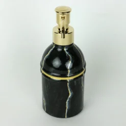 Dispenser in vetro ispirato al marmo Portoro