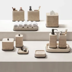 Dispenser per sapone Polo in marmo beige