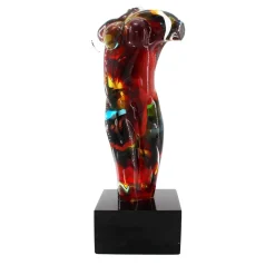 Donna multicolore Scultura in vetro di Murano