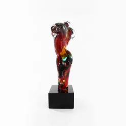 Donna multicolore Scultura in vetro di Murano