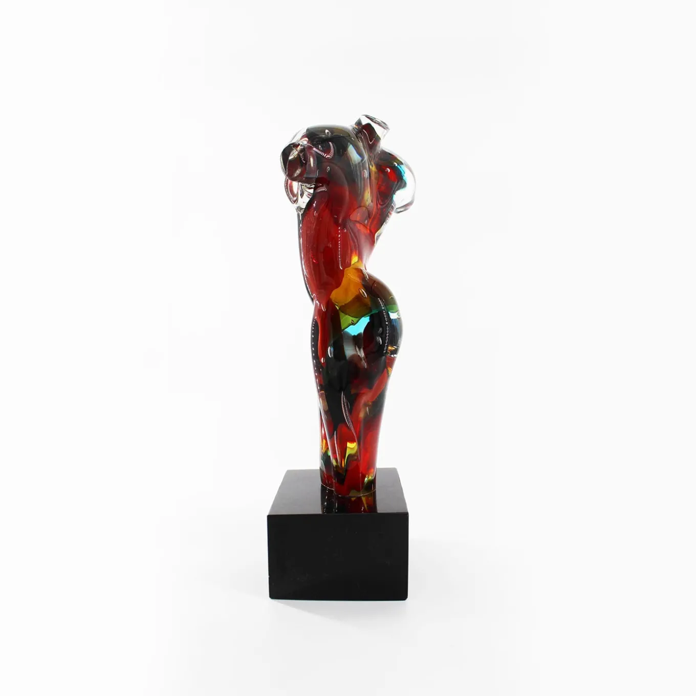Donna multicolore Scultura in vetro di Murano