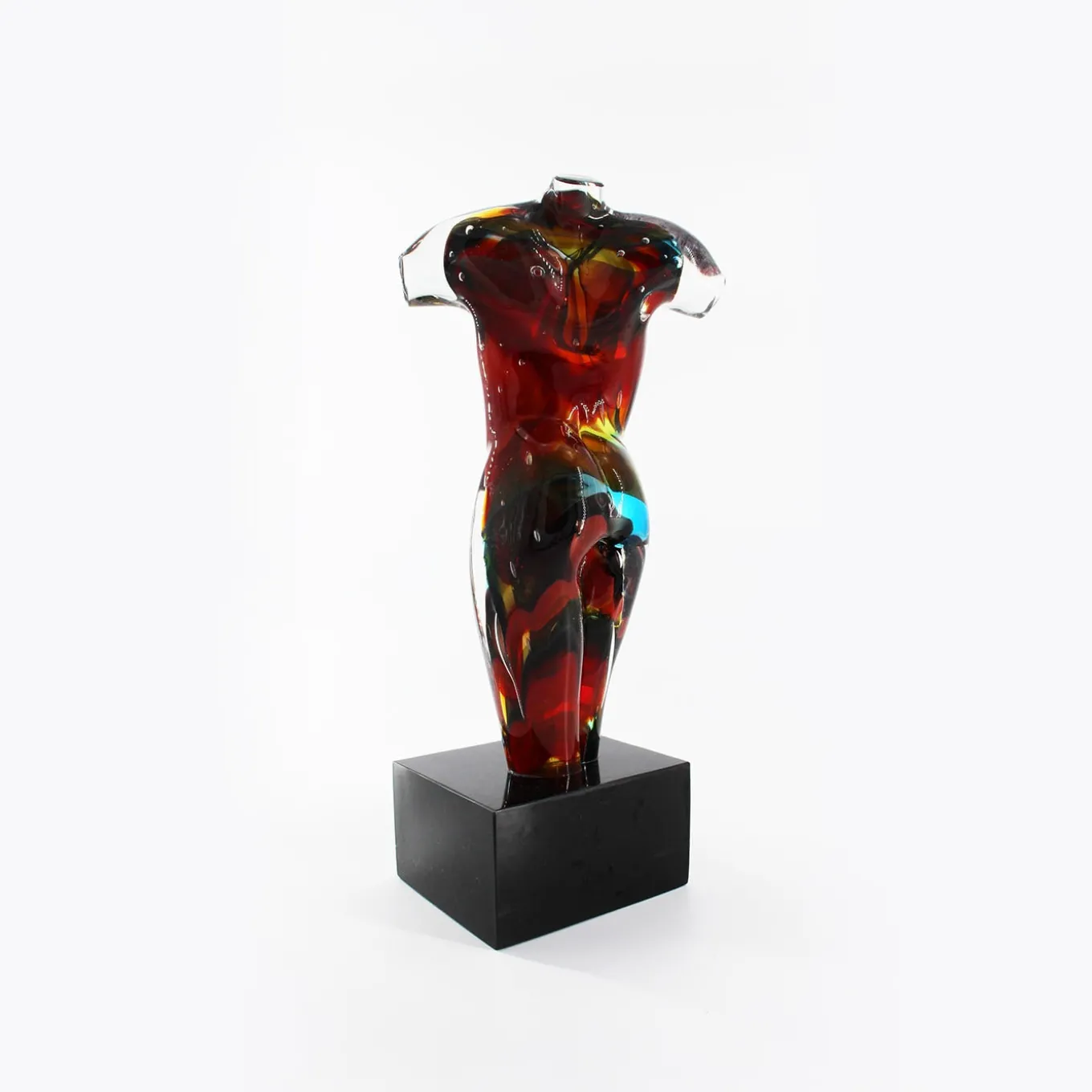 Donna multicolore Scultura in vetro di Murano