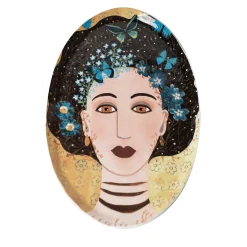 DONNE FIORITE Bianca Vassoio ovale