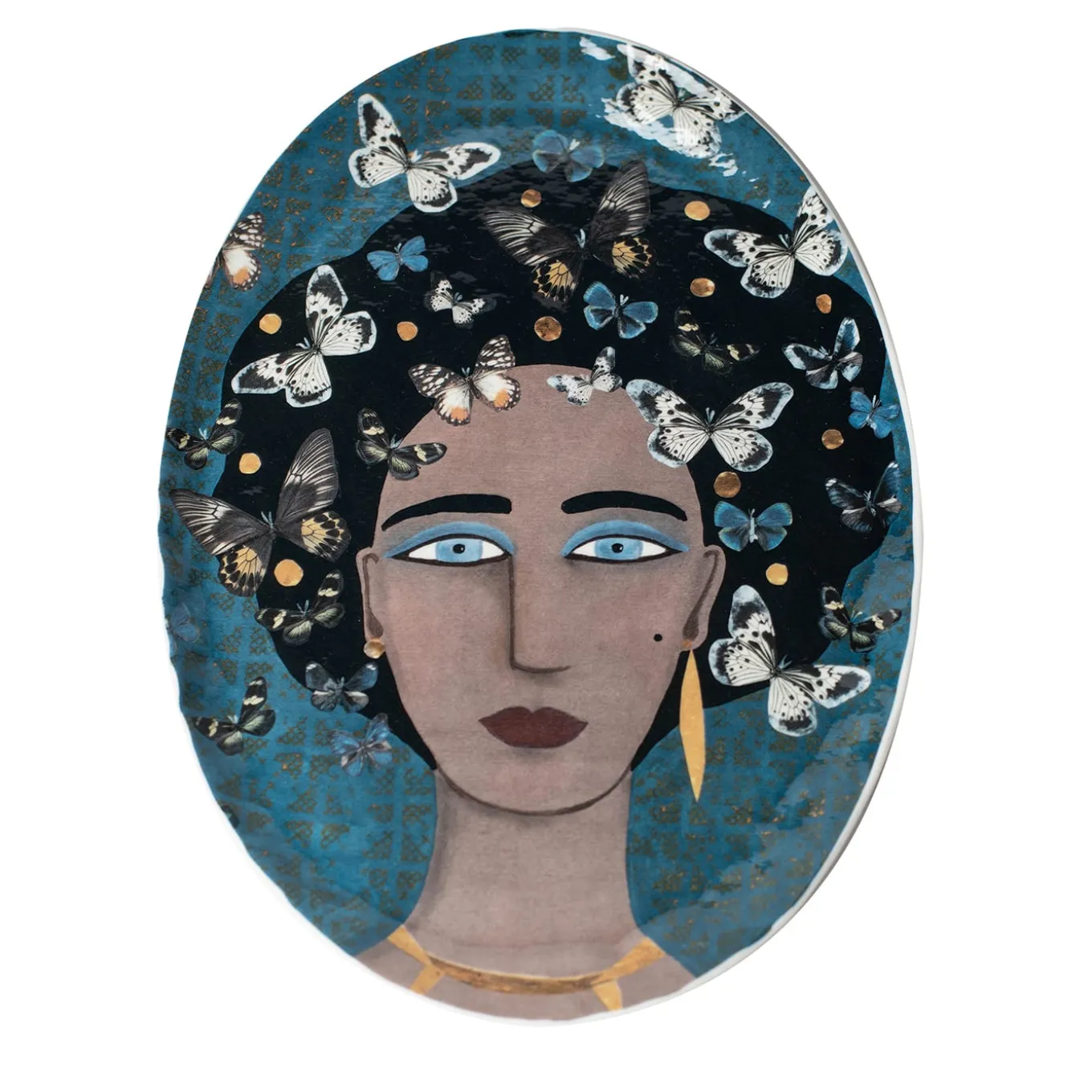 DONNE FIORITE Vassoio ovale Shamsi