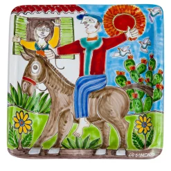 DS Piatto quadrato Country Donkey Ride
