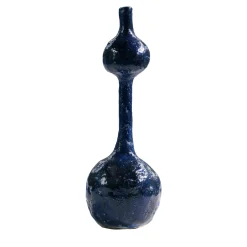 Due Palle Vaso a bocciolo blu