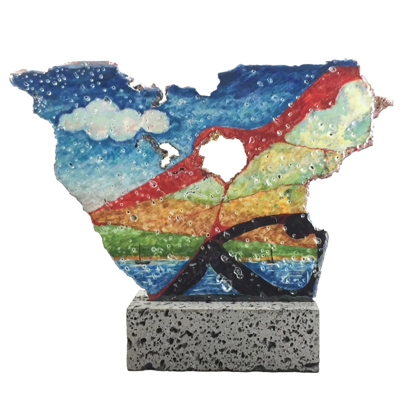 Etna Madre Maiolica su Pietra Lavica #2