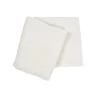 Farnese Crema 100% Cashmere Singolo Plaid con frange corte