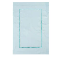 Federa Ametista Azzurro Chiaro Ricamata in Raso di Cotone