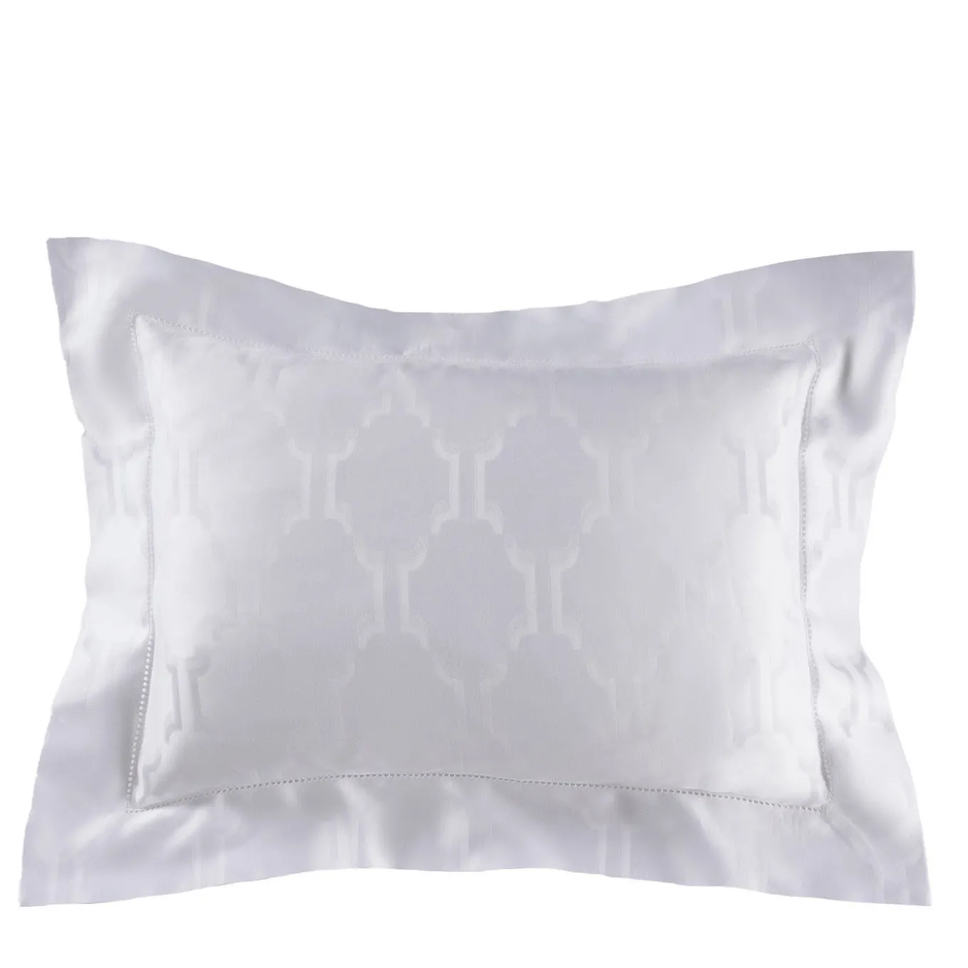 Federa rettangolare Waldorf Boudoir a fantasia bianca