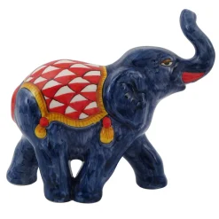 Figurina di elefante blu