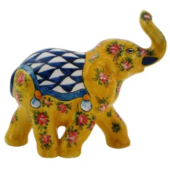 Figurina di elefante giallo