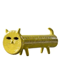 Figurina di gatto giallo di Aldo Londi