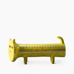 Figurina di gatto giallo di Aldo Londi