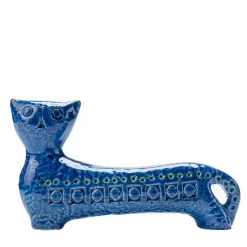 Figurina di gatto lungo Rimini Blu di Aldo Londi