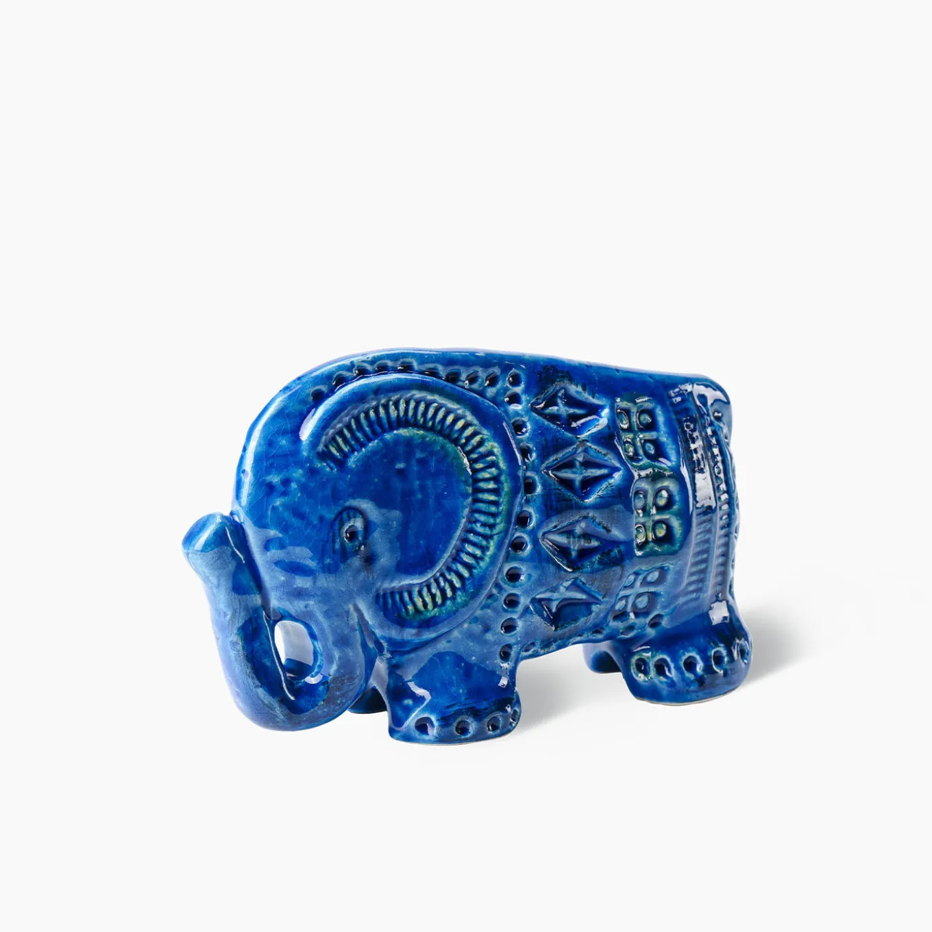 Figurina Elefante Rimini Blu di Aldo Londi