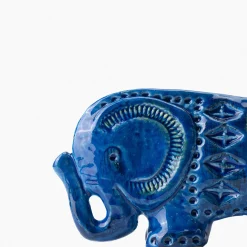 Figurina Elefante Rimini Blu di Aldo Londi