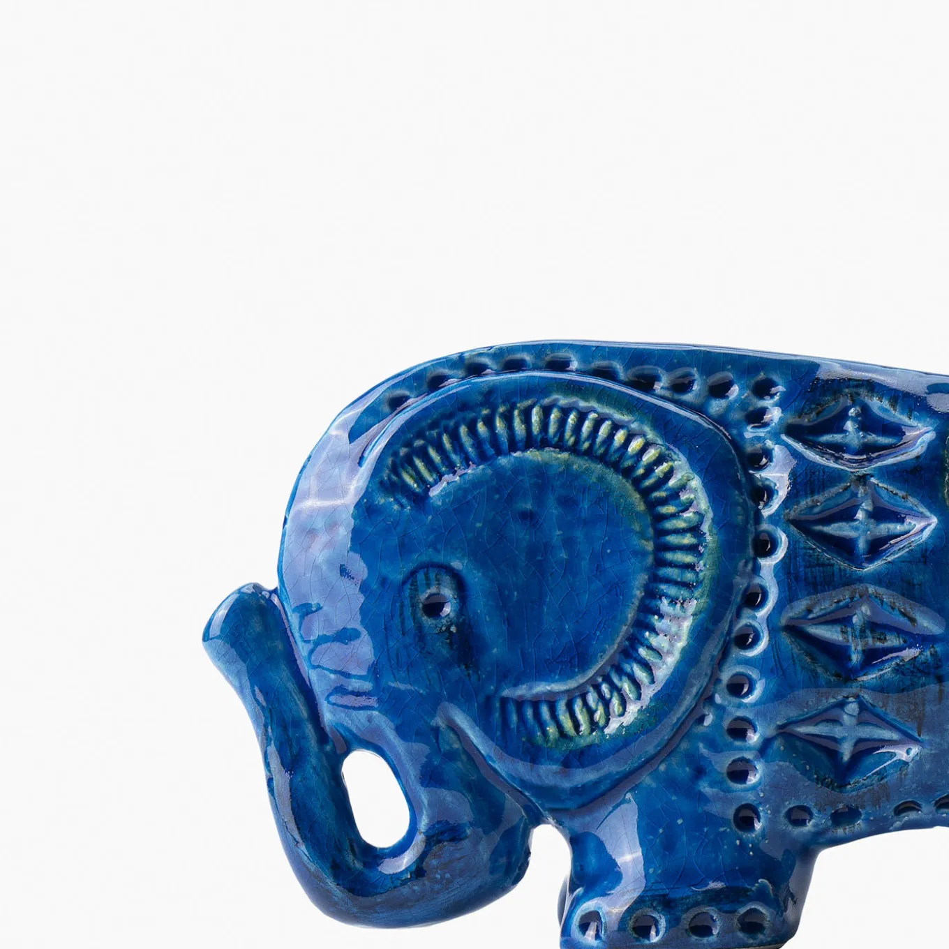 Figurina Elefante Rimini Blu di Aldo Londi