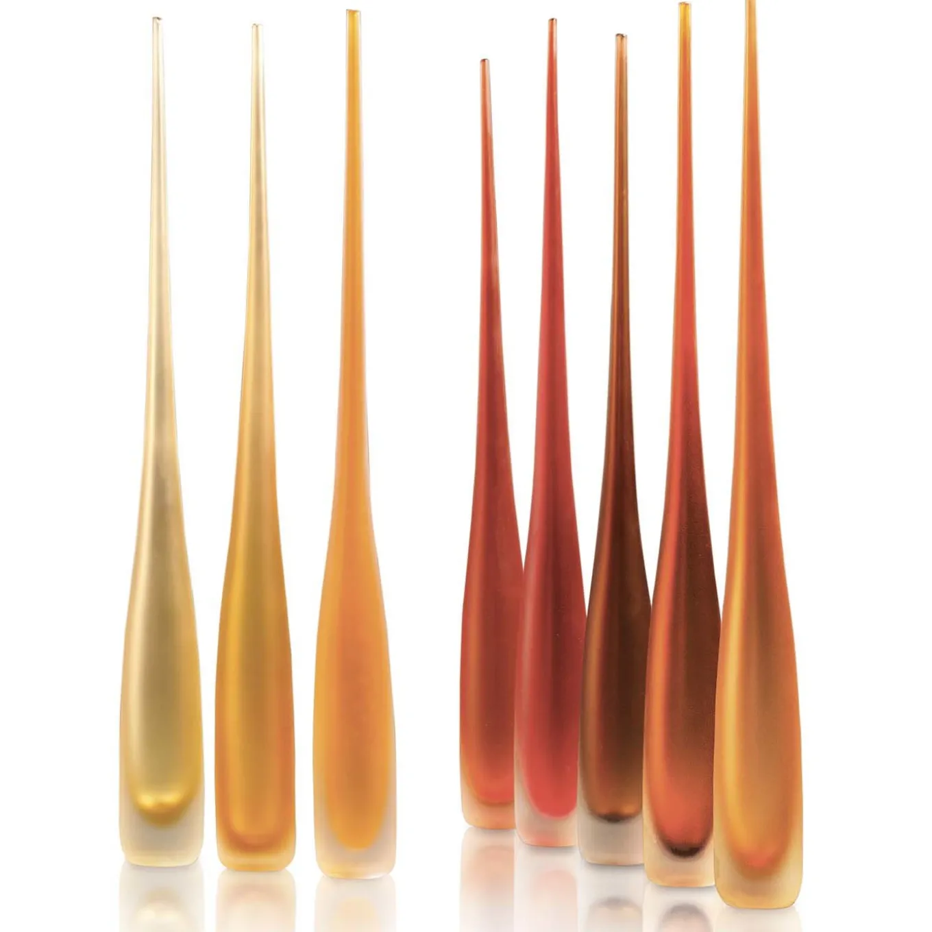 Flute Smeraldo Vaso arancione