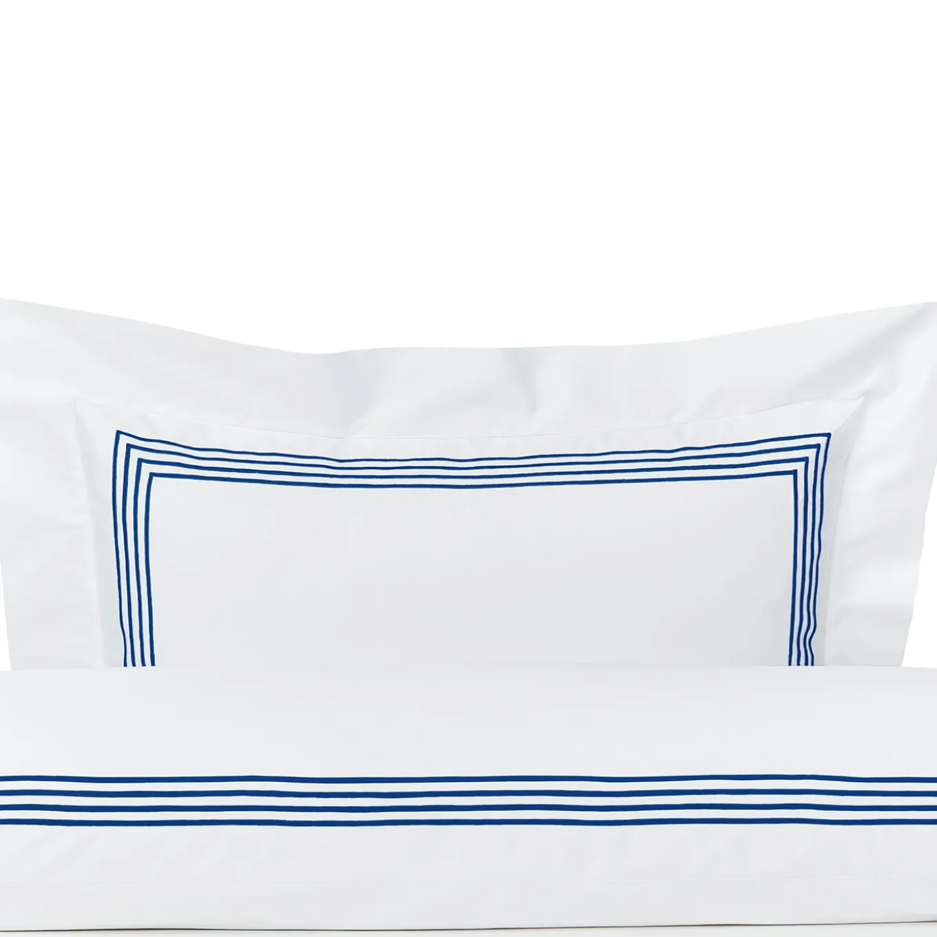 Four Generations Bianco e blu brillante US King Sham