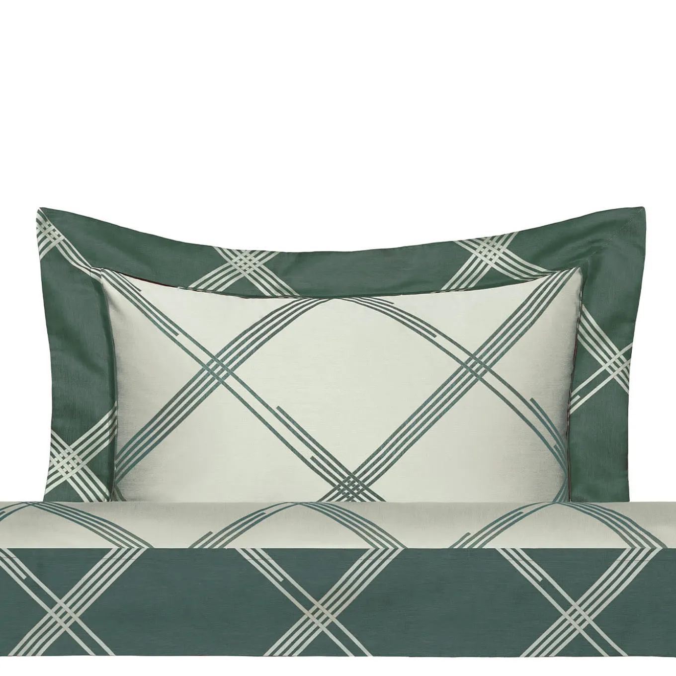 Four Generations Jacquard Huntergreen US Standard Sham