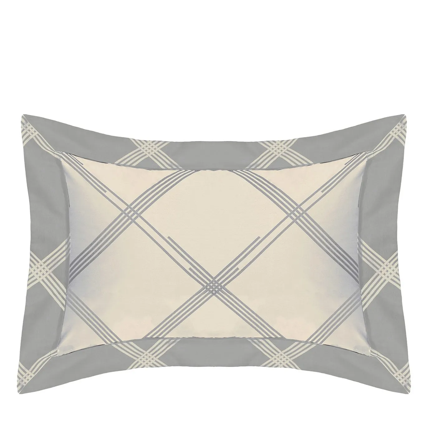Four Generations Jacquard grigio US Standard Sham