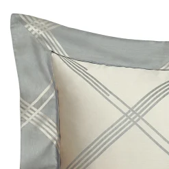 Four Generations Jacquard grigio US Standard Sham