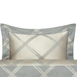 Four Generations Jacquard grigio US Standard Sham