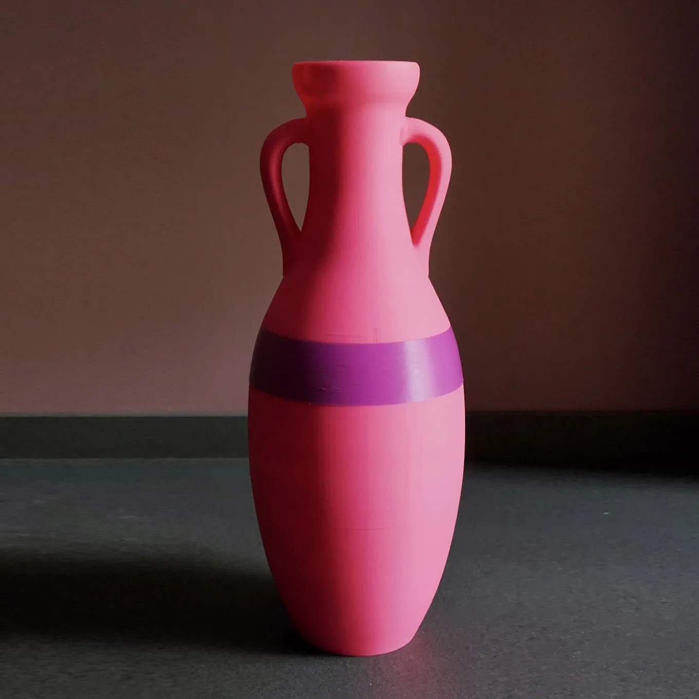 Giulio Cesare Anfora XL fucsia e viola