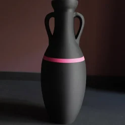 Giulio Cesare Anfora XL nera e fucsia