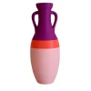 Giulio Cesare Anfora XL rosa arancio e viola #2