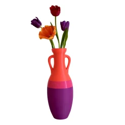 Giulio Cesare Anfora XL viola fucsia e arancio #2
