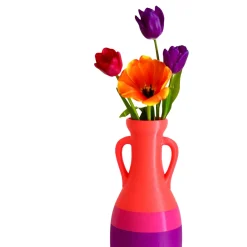 Giulio Cesare Anfora XL viola fucsia e arancio #2