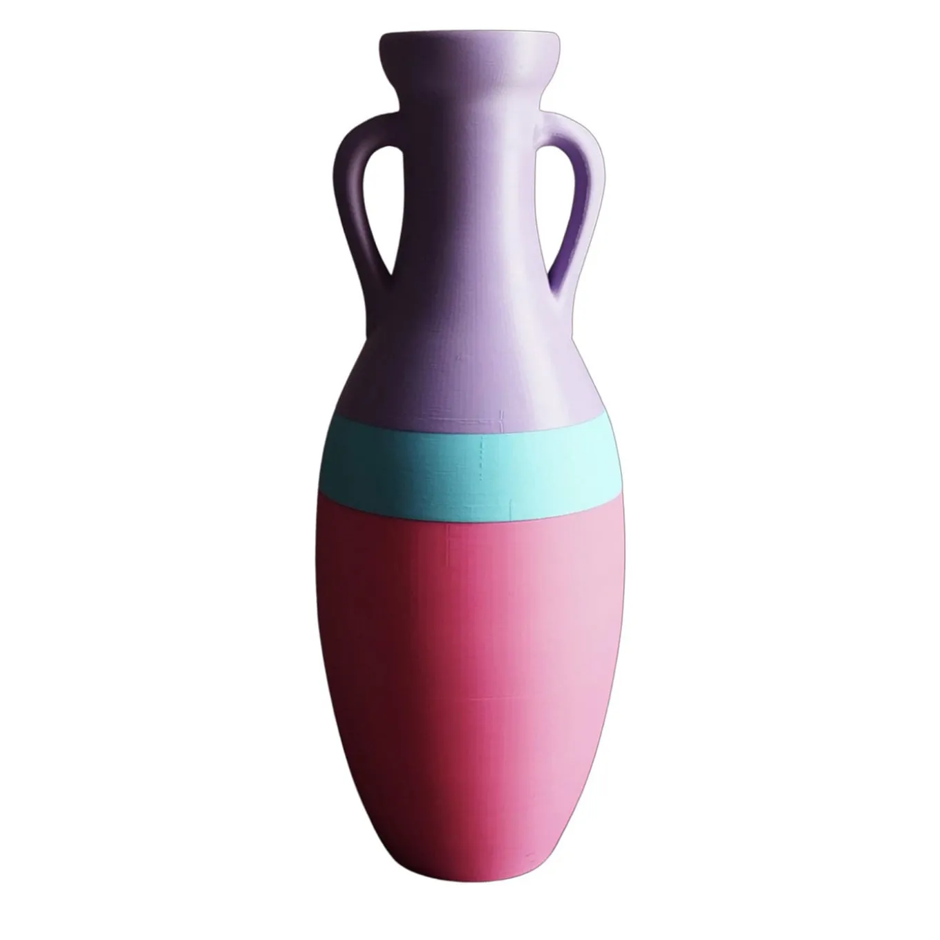 Giulio Cesare XL Anfora azzurra e rosa fucsia