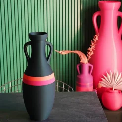 Giulio Cesare XL Anfora nera fucsia e arancione #2