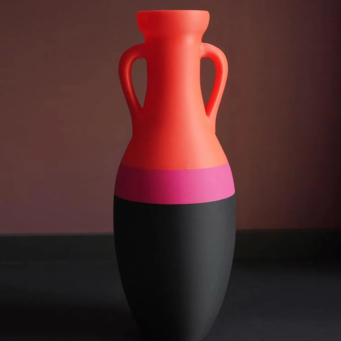 Giulio Cesare XL Anfora nera fucsia e arancione #1
