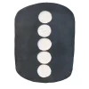 Gob 15 Centrotavola Decorativo in Ceramica Bianco e Nero