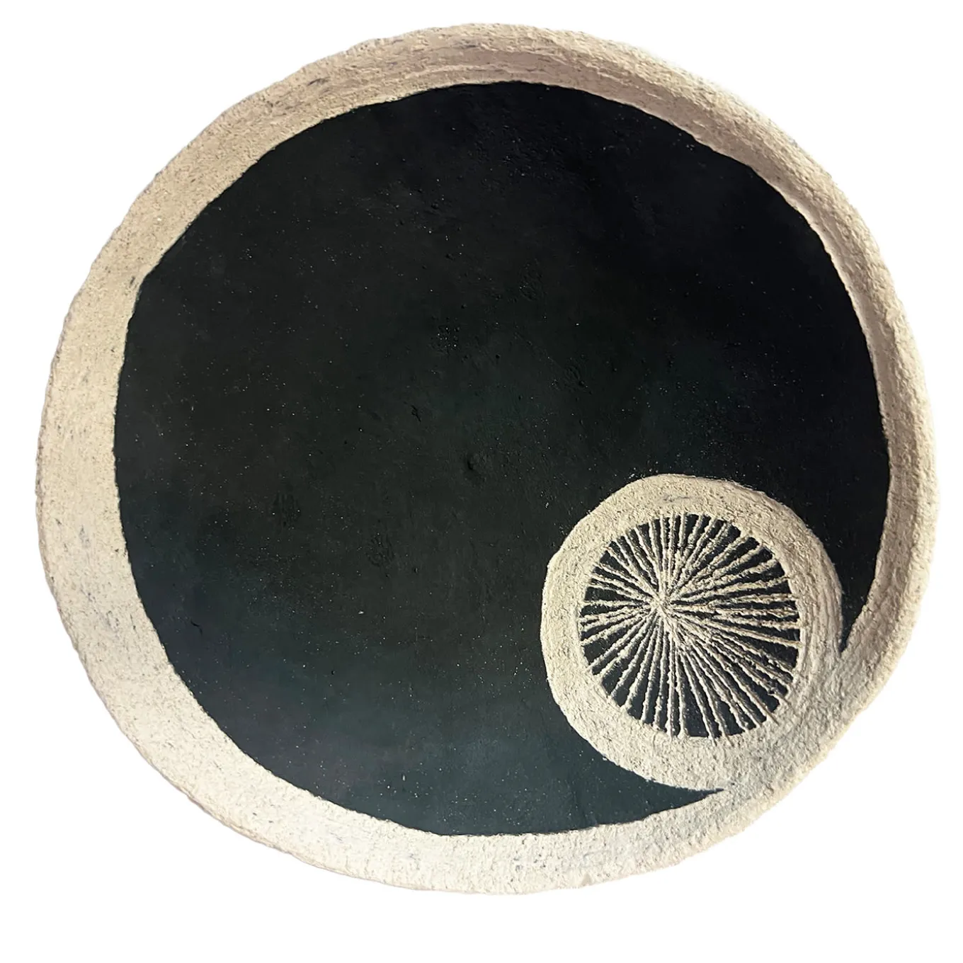 Gob 3 Ciotola in Ceramica Bianco e Nero