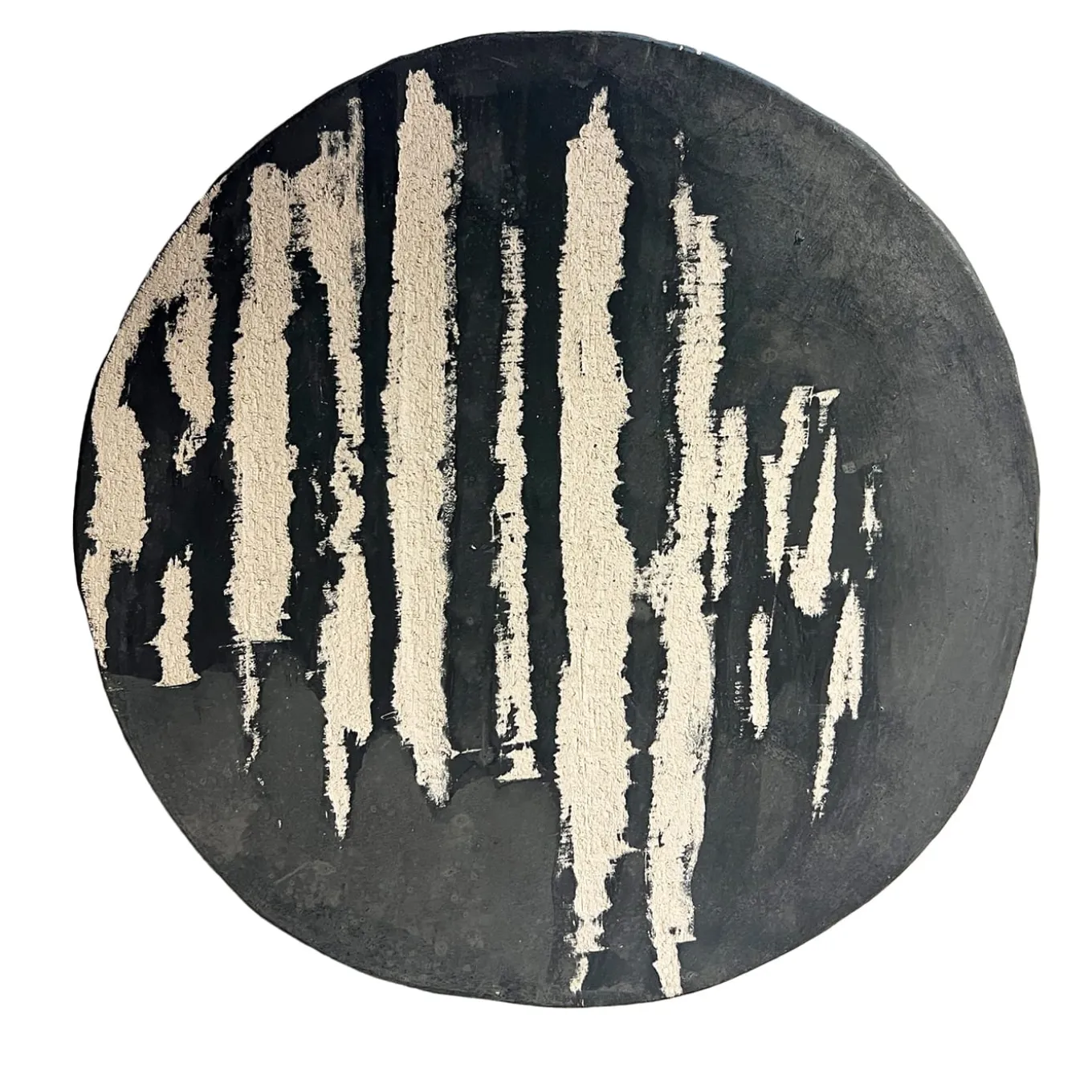 Gob 5 Piatto in Ceramica Bianco e Nero