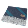 Gold Plaid blu jacquard