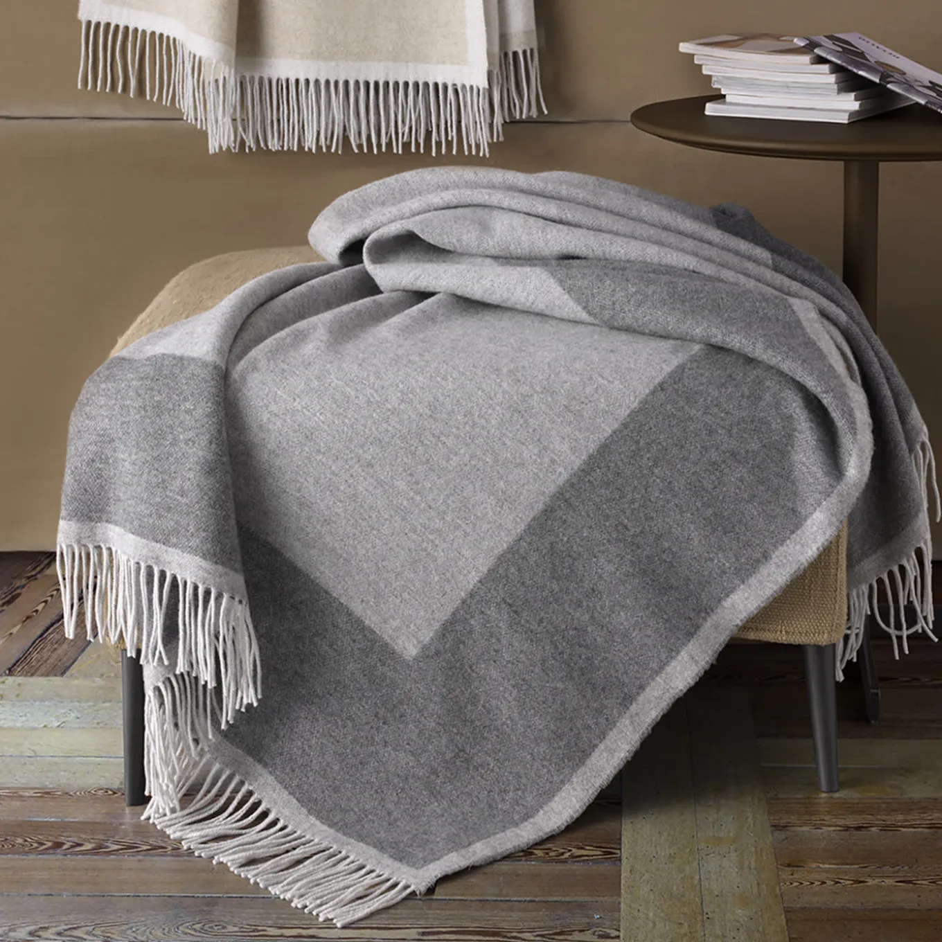 Gold Plaid grigio Jacquard