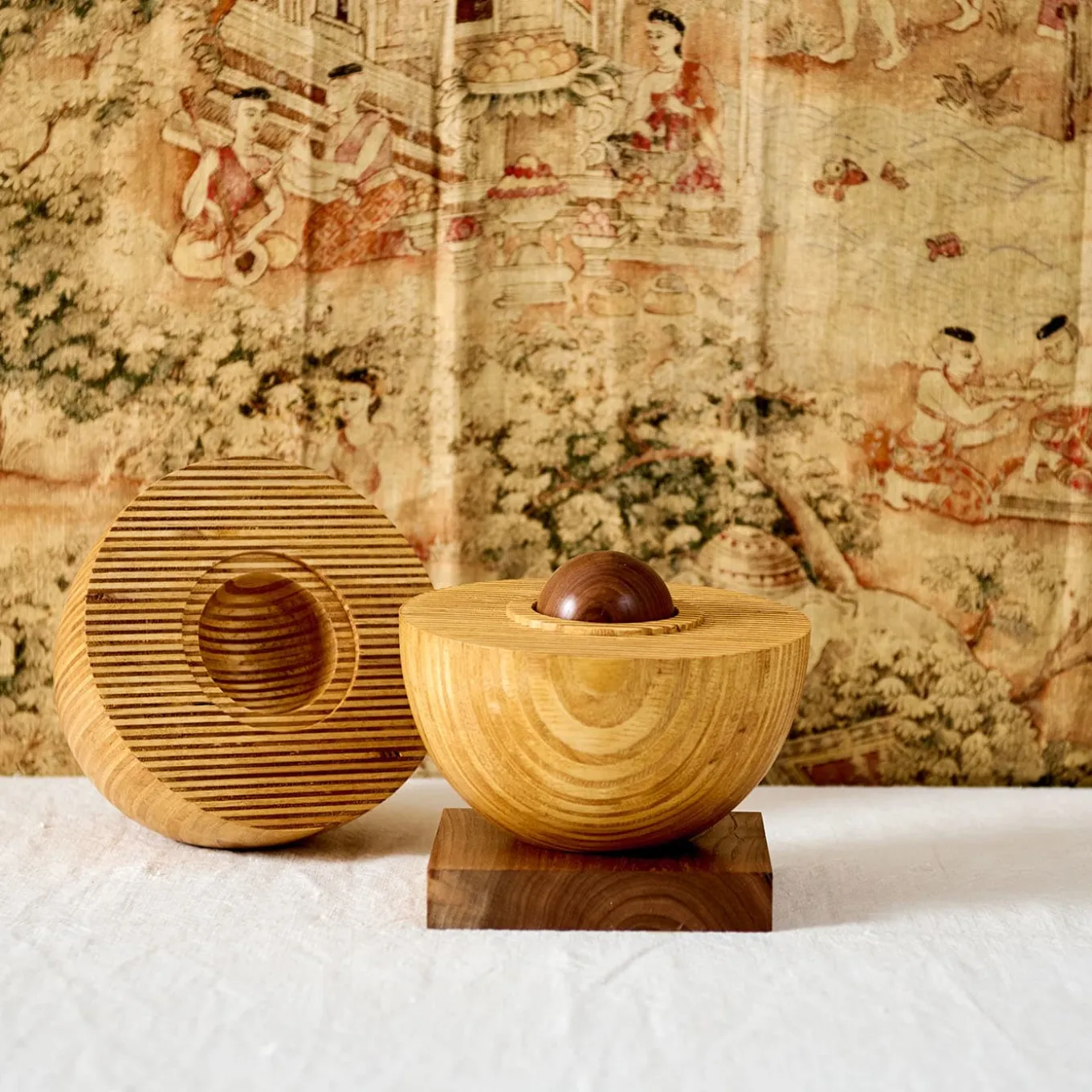 Grande Oggetto Decorativo in Legno a Edizione Limitata Uovo n.21