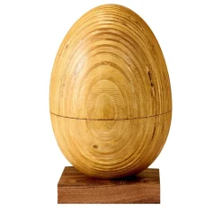 Grande oggetto decorativo in legno Uovo in edizione limitata #21