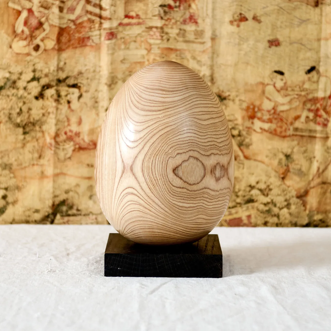 Grande Oggetto Decorativo in Legno a Edizione Limitata Uovo n.14