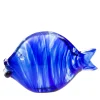 Grande pesce blu in vetro di Murano