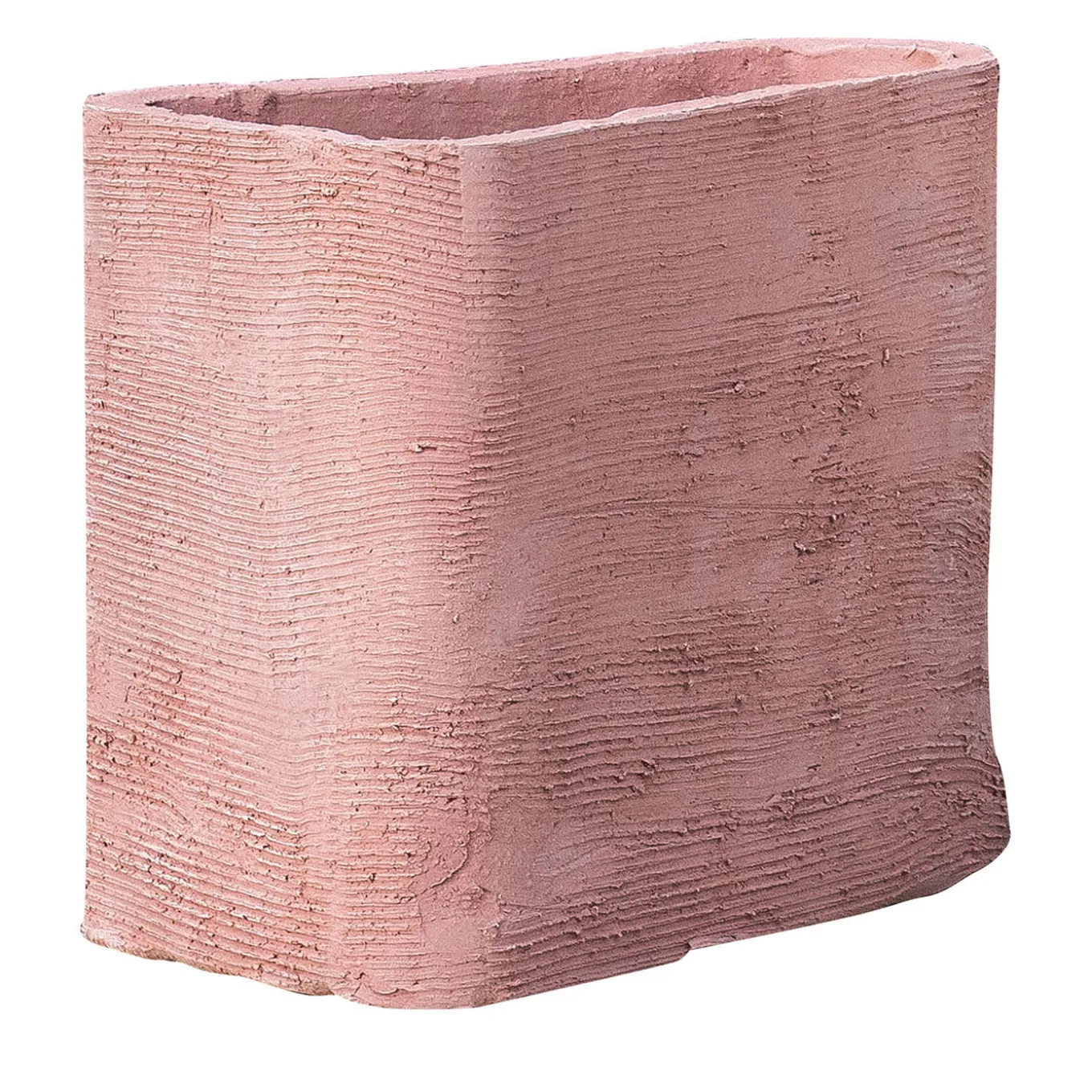 Homer Vaso squadrato in ceramica rosa
