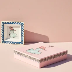 Il Viaggio di Nettuno White Square Vide Poche di Luke Edward Hall