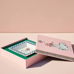 Il Viaggio di Nettuno White Square Vide Poche di Luke Edward Hall