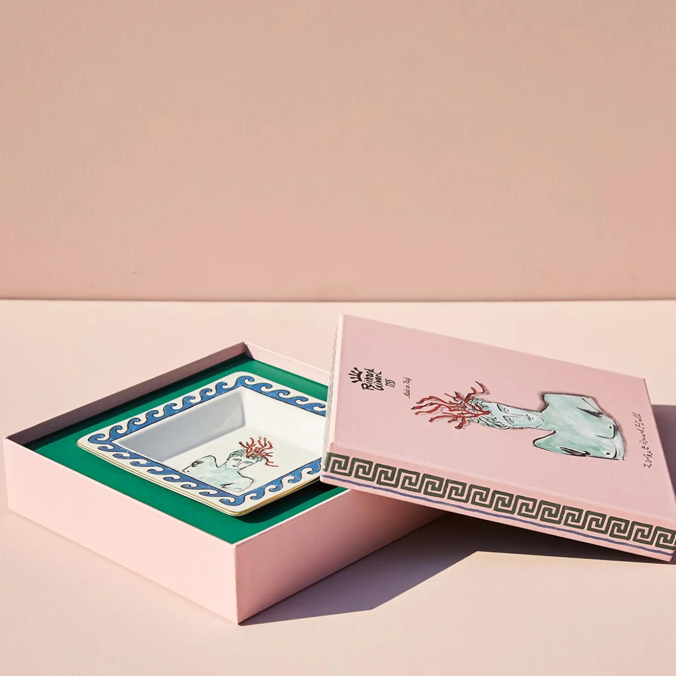 Il Viaggio di Nettuno White Square Vide Poche di Luke Edward Hall