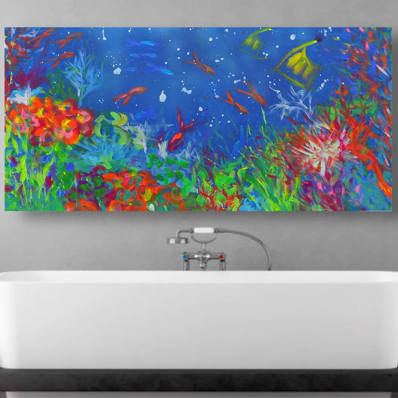 La mia barriera corallina Pittura acrilica
